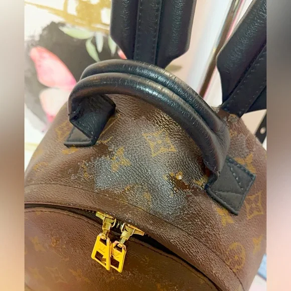Louis Vuitton RETAIL $1,850 Brown Tan Monogram Backpack-Include the LV Box-dusty - Picture 7 of 15